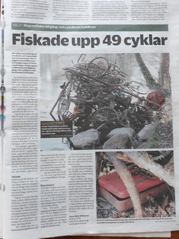 O šíleném úlovku kol psali v norských novinách