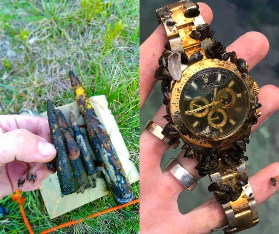 Magnet fishing úlovky
