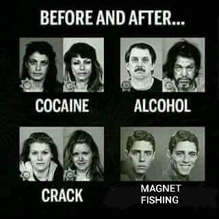 před a po: kokain, alkohol, crack a magnet fishing