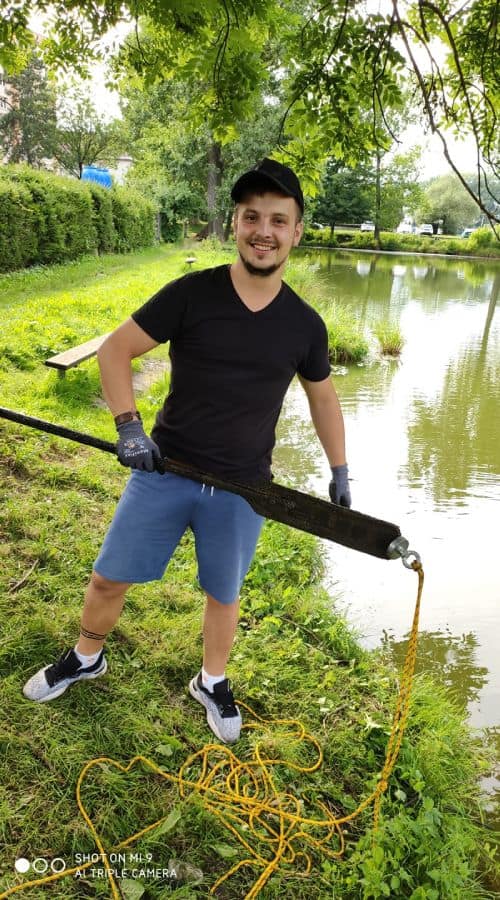 Úlovek jednostranného pádla
